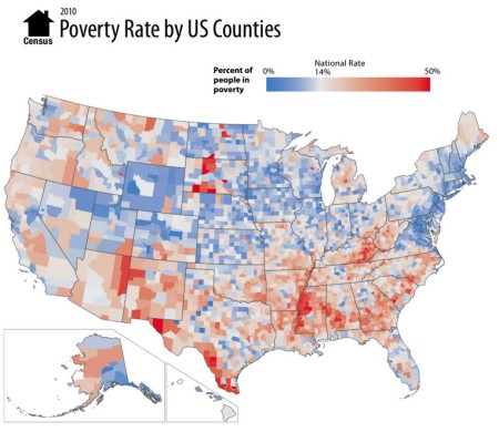 Southern strategy: The poor get poorer, the rich get richer.